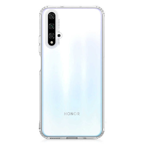 Huawei Nova 5T Kılıf Zore Nitro Anti Shock Silikon - Renksiz