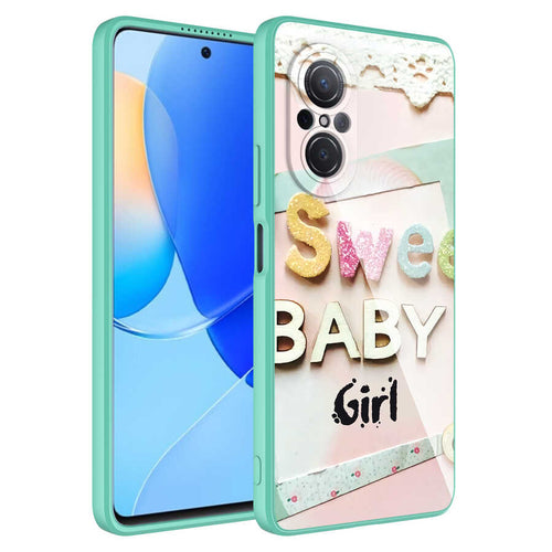 Huawei Nova 9 SE Kılıf Kamera Korumalı Desenli Sert Silikon Zore Epoksi Kılıf - NO5