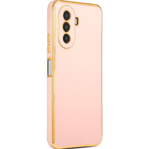 Huawei Nova Y70 Kılıf Zore Bark Kılıf - Rose Gold