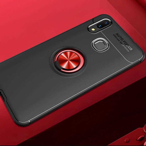 Huawei P Smart 2019 Kılıf Zore Ravel Silikon Kılıf - Siyah-Kırmızı