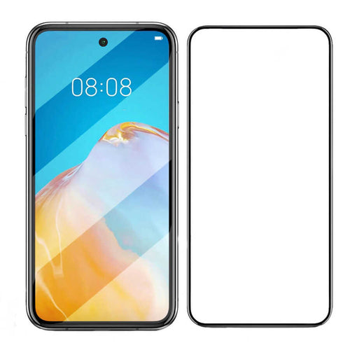 Huawei P Smart 2021 Davin 5D Cam Ekran Koruyucu - Siyah