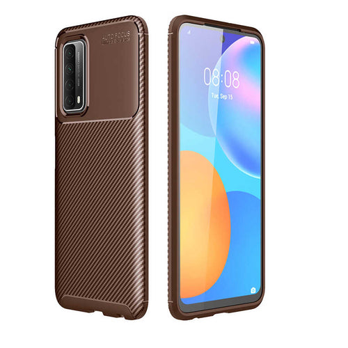 Huawei P Smart 2021 Kılıf Zore Negro Silikon Kılıf - Kahverengi