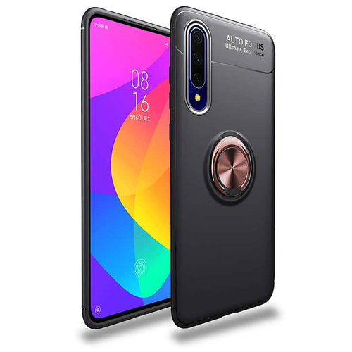 Huawei P Smart Pro 2019 Kılıf Zore Ravel Silikon Kılıf - Siyah-Rose Gold