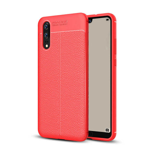 Huawei P20 Kılıf Zore Niss Silikon Kılıf - Kırmızı