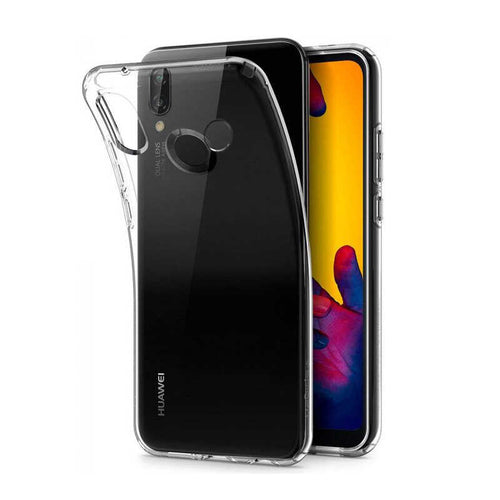 Huawei P20 Lite Kılıf Zore Süper Silikon Kılıf - Renksiz