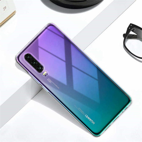 Huawei P30 Kılıf Zore Süper Silikon Kılıf - Renksiz