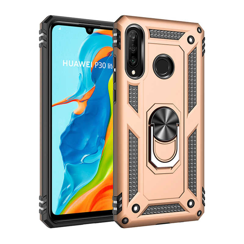 Huawei P30 Lite Kılıf Zore Vega Kılıf - Gold