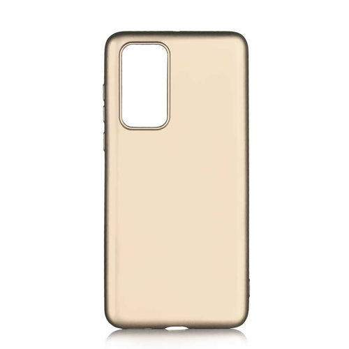 Huawei P40 Kılıf Zore Premier Silikon Kılıf - Gold