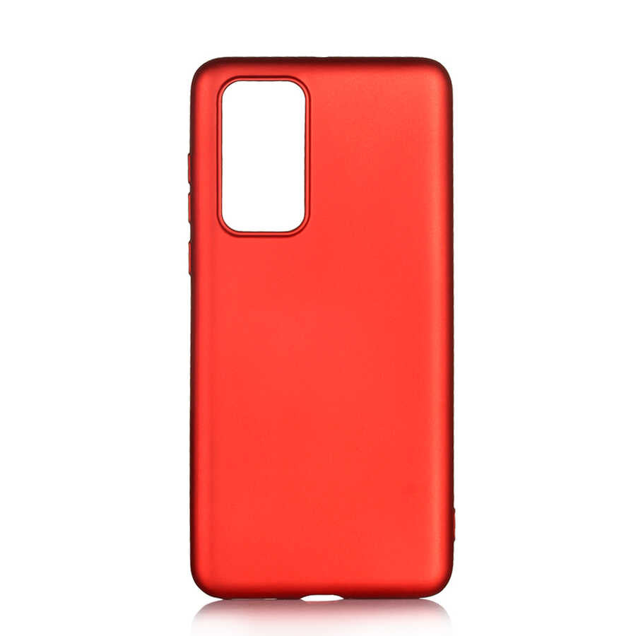 Huawei P40 Kılıf Zore Premier Silikon Kılıf - Kırmızı