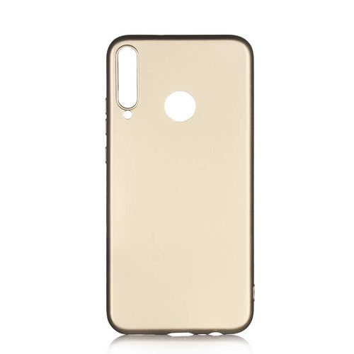Huawei P40 Lite E Kılıf Zore Premier Silikon Kılıf - Gold