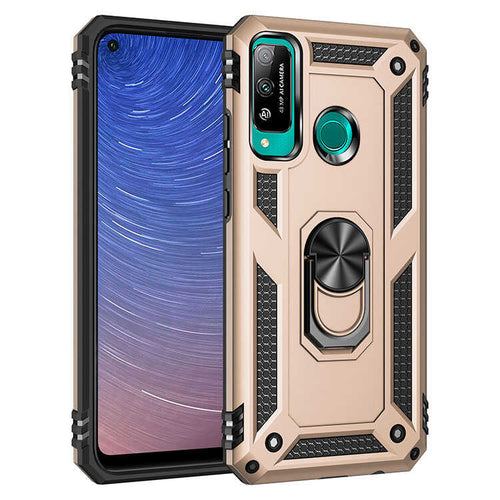 Huawei P40 Lite E Kılıf Zore Vega Kılıf - Gold