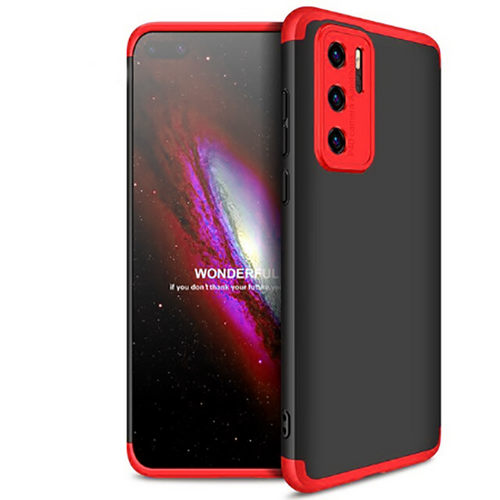 Huawei P40 Pro Kılıf Zore Ays Kılıf - Siyah-Kırmızı
