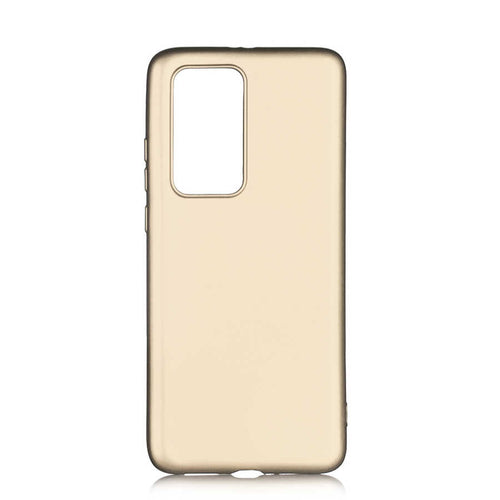Huawei P40 Pro Kılıf Zore Premier Silikon Kılıf - Gold