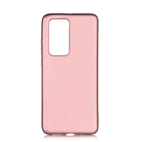 Huawei P40 Pro Kılıf Zore Premier Silikon Kılıf - Rose Gold