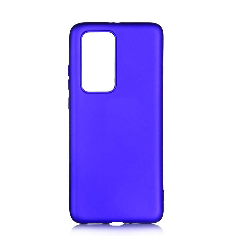 Huawei P40 Pro Kılıf Zore Premier Silikon Kılıf - Saks Mavi