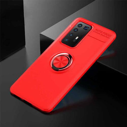 Huawei P40 Pro Kılıf Zore Ravel Silikon Kılıf - Kırmızı