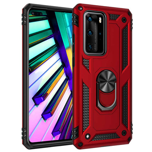 Huawei P40 Pro Kılıf Zore Vega Kılıf - Kırmızı