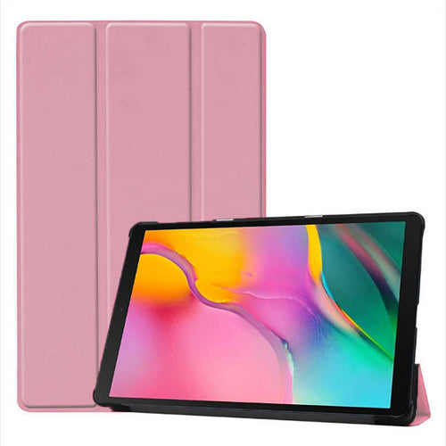 Huawei T3 10 inc Zore Smart Cover Standlı 1-1 Kılıf - Rose Gold