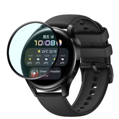 Huawei Watch 3 Zore PMMA Pet Saat Ekran Koruyucu - Siyah
