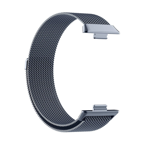 Huawei Watch Fit 3 Zore KRD-01 Metal Kordon - Gri