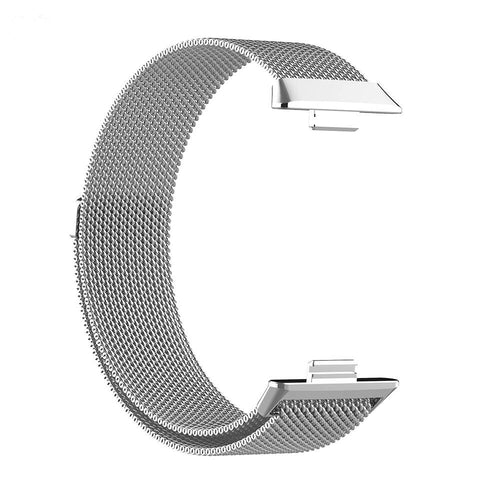 Huawei Watch Fit 3 Zore KRD-01 Metal Kordon - Gümüş