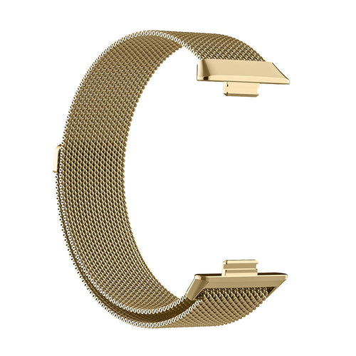 Huawei Watch Fit 3 Zore KRD-01 Metal Kordon - Gold