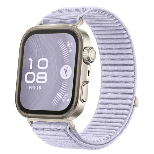 Huawei Watch Fit 4 Pro Zore KRD-144 Hasır Kordon - Lila