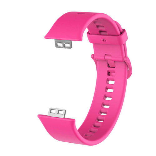 Huawei Watch Fit KRD-43 Silikon Kordon - Pembe Koyu
