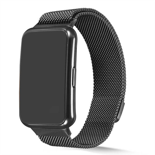 Huawei Watch Fit Zore KRD-01 Metal Kordon - Gri