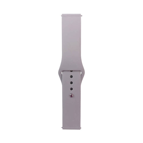 Huawei Watch GT 3 42mm Band Serisi 20mm Klasik Kordon Silikon Strap Kayış - Cloud Gray