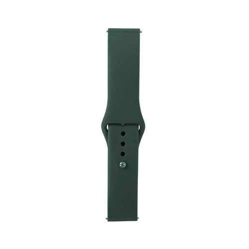 Huawei Watch GT 3 42mm Band Serisi 20mm Klasik Kordon Silikon Strap Kayış - Pine Yeşil