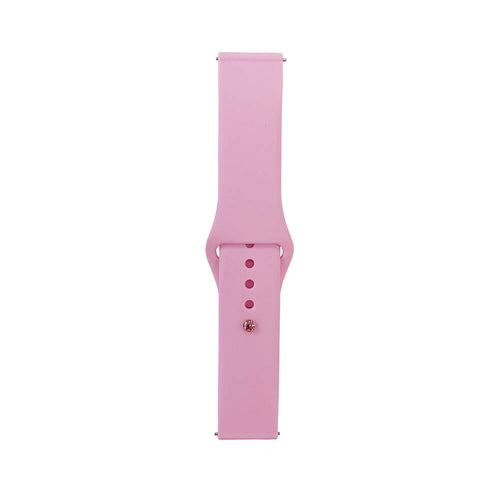 Huawei Watch GT 3 42mm Band Serisi 20mm Klasik Kordon Silikon Strap Kayış - Pembe
