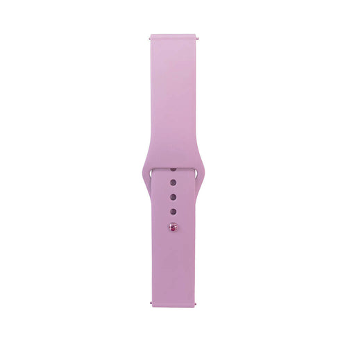 Huawei Watch GT 3 42mm Band Serisi 20mm Klasik Kordon Silikon Strap Kayış - Mor