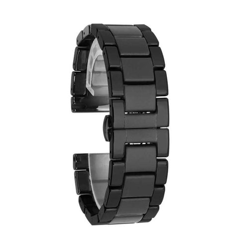 Huawei Watch GT 3 42mm Mat Seramik Metal Kordon - Parlak Siyah