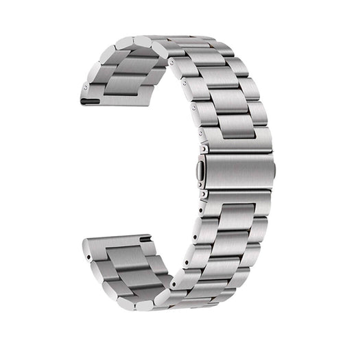 Huawei Watch GT 3 42mm Zore Band-04 20mm Metal Kordon - Gümüş