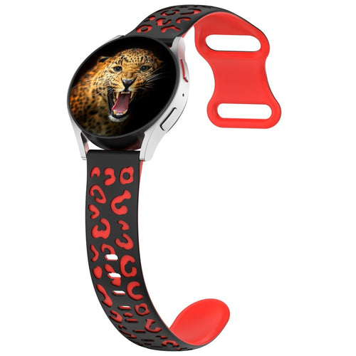 Huawei Watch GT 3 42mm Zore KRD-140 20mm Silikon Kordon Strap Kayış - Siyah-Kırmızı