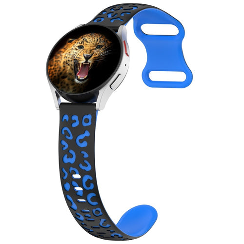 Huawei Watch GT 3 42mm Zore KRD-140 20mm Silikon Kordon Strap Kayış - Siyah-Mavi