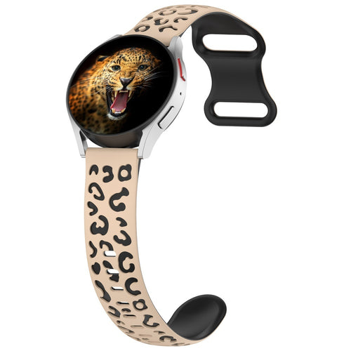 Huawei Watch GT 3 42mm Zore KRD-140 20mm Silikon Kordon Strap Kayış - Bej-Siyah
