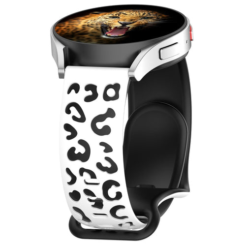 Huawei Watch GT 3 42mm Zore KRD-140 20mm Silikon Kordon Strap Kayış - Beyaz-Siyah