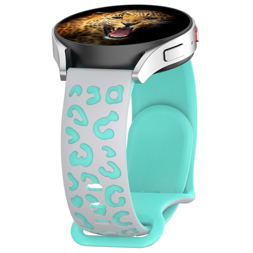 Huawei Watch GT 3 42mm Zore KRD-140 20mm Silikon Kordon Strap Kayış - Gri-Yeşil