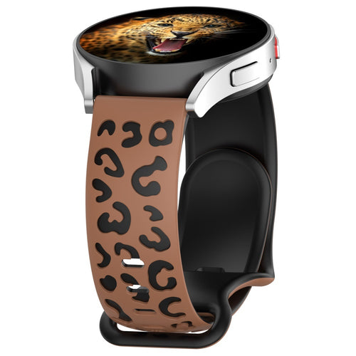Huawei Watch GT 3 42mm Zore KRD-140 20mm Silikon Kordon Strap Kayış - Kahverengi-Siyah