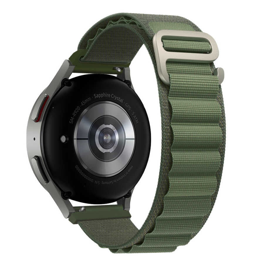 Huawei Watch GT 3 42mm Zore KRD-74 20mm Hasır Kordon - Yeşil