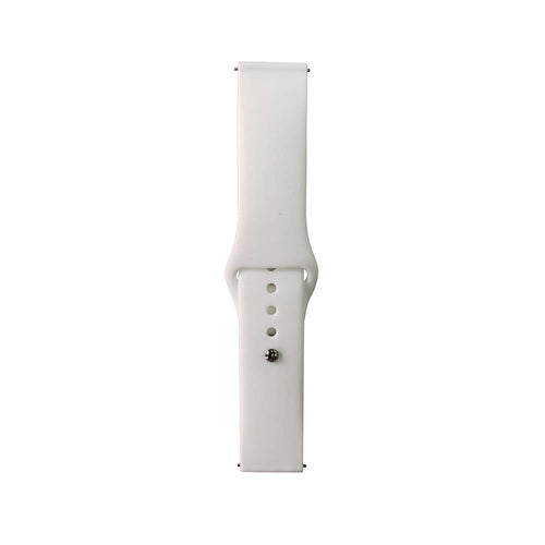 Huawei Watch GT 3 46mm Band Serisi 22mm Klasik Kordon Silikon Strap Kayış - Beyaz