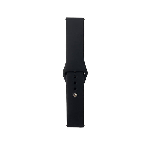 Huawei Watch GT 3 46mm Band Serisi 22mm Klasik Kordon Silikon Strap Kayış - Siyah