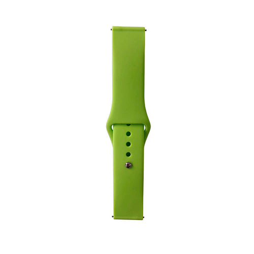 Huawei Watch GT 3 46mm Band Serisi 22mm Klasik Kordon Silikon Strap Kayış - Yeşil