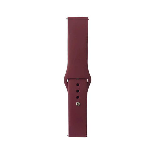 Huawei Watch GT 3 46mm Band Serisi 22mm Klasik Kordon Silikon Strap Kayış - Red Wine