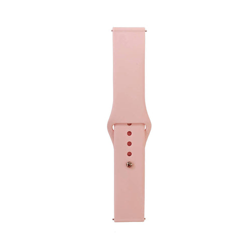Huawei Watch GT 3 46mm Band Serisi 22mm Klasik Kordon Silikon Strap Kayış - Vintage Rose