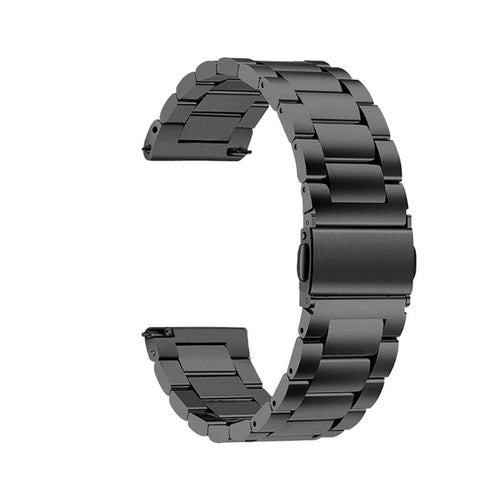 Huawei Watch GT 3 46mm Zore Band-04 22mm Metal Kordon - Siyah