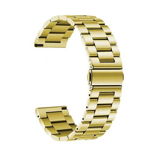 Huawei Watch GT 3 46mm Zore Band-04 22mm Metal Kordon - Gold