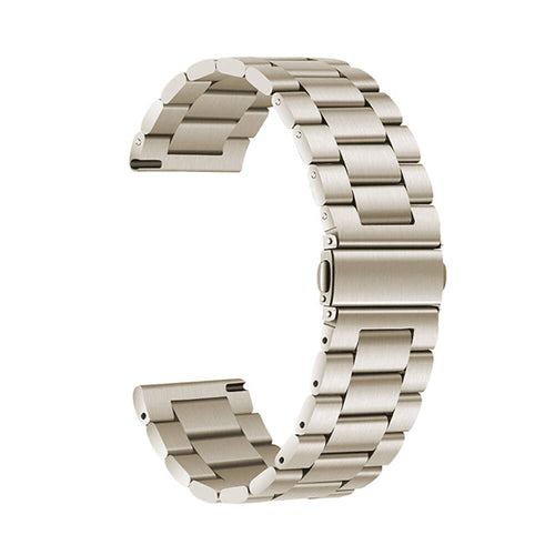 Huawei Watch GT 3 46mm Zore Band-04 22mm Metal Kordon - Starlight